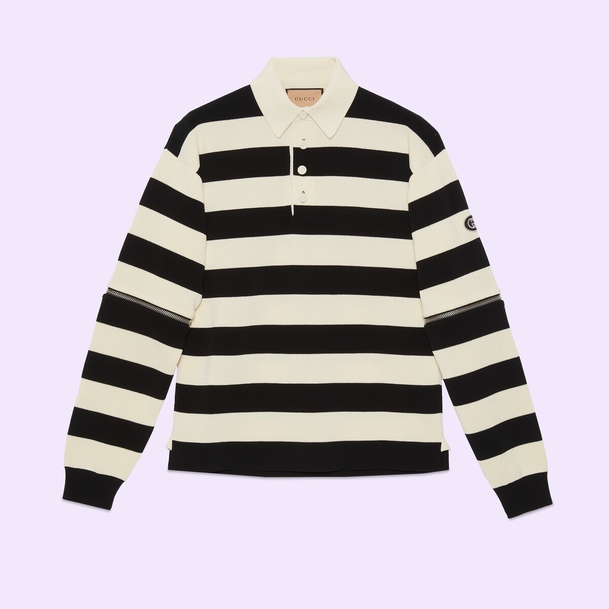 Detachable sleeves knit polo - 1