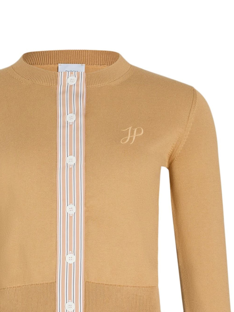 PATOU JP monogram cotton cardigan outlook