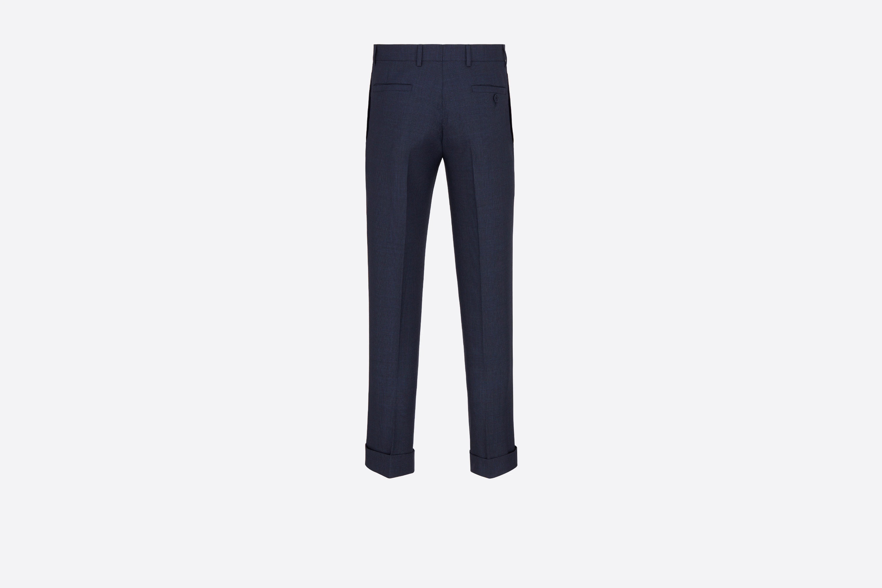 Prince of Wales Tailored Chino Cuffed Pants - 2