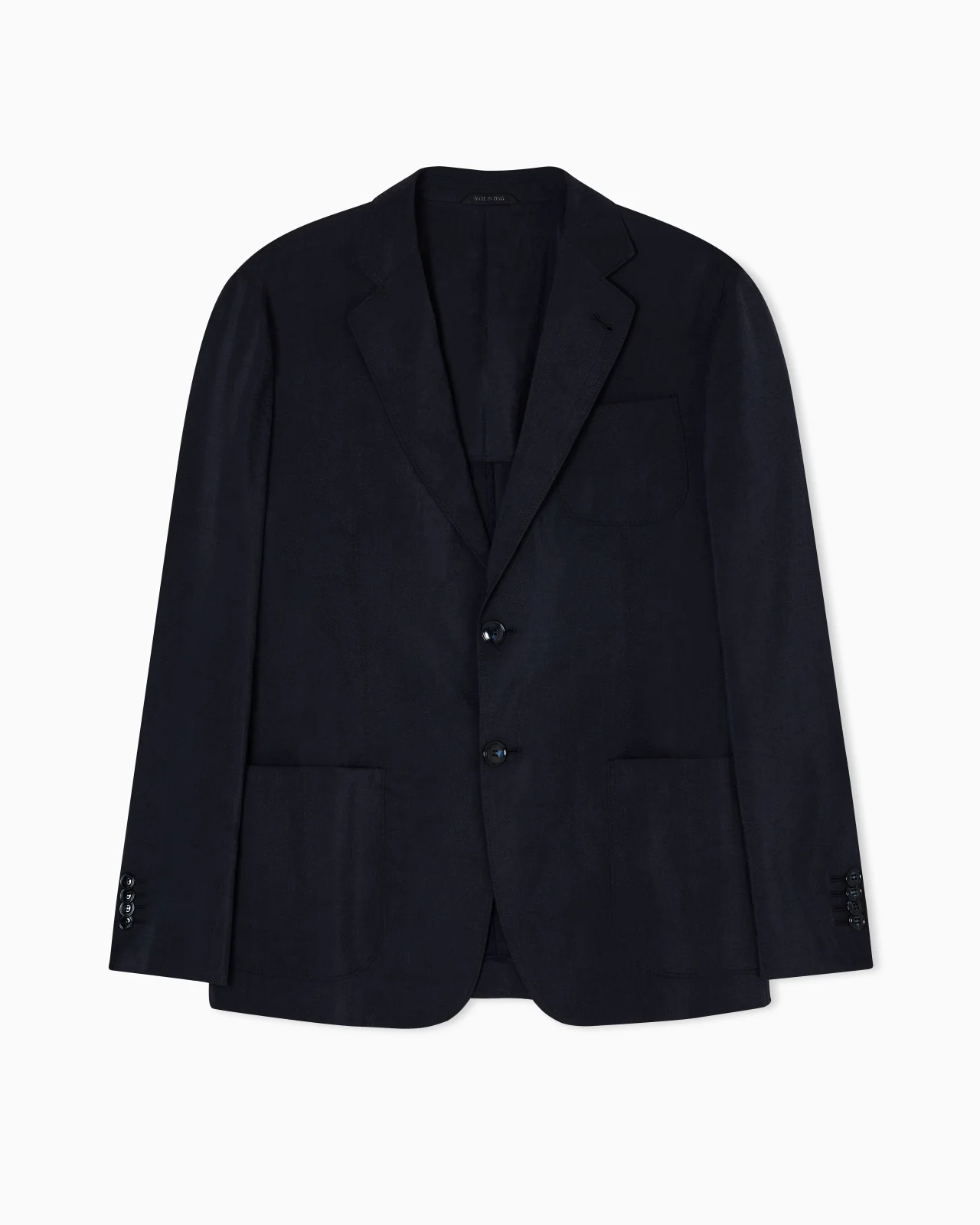 UPTON LINE SINGLE-BREASTED JACKET IN WASHED SILK - 1
