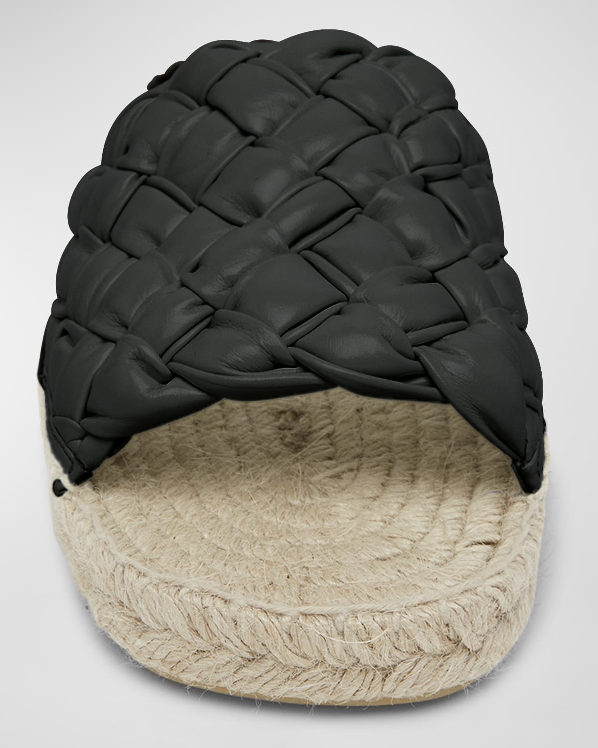Bottega Veneta Jack Woven Napa Slide Espadrilles