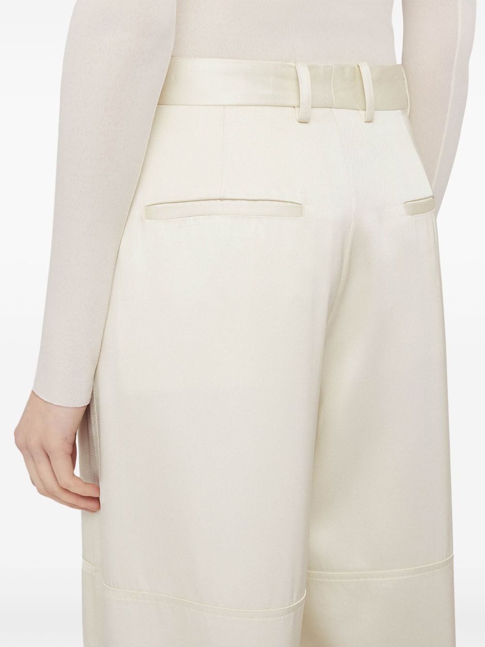 slit detailing tailored trousers - 6