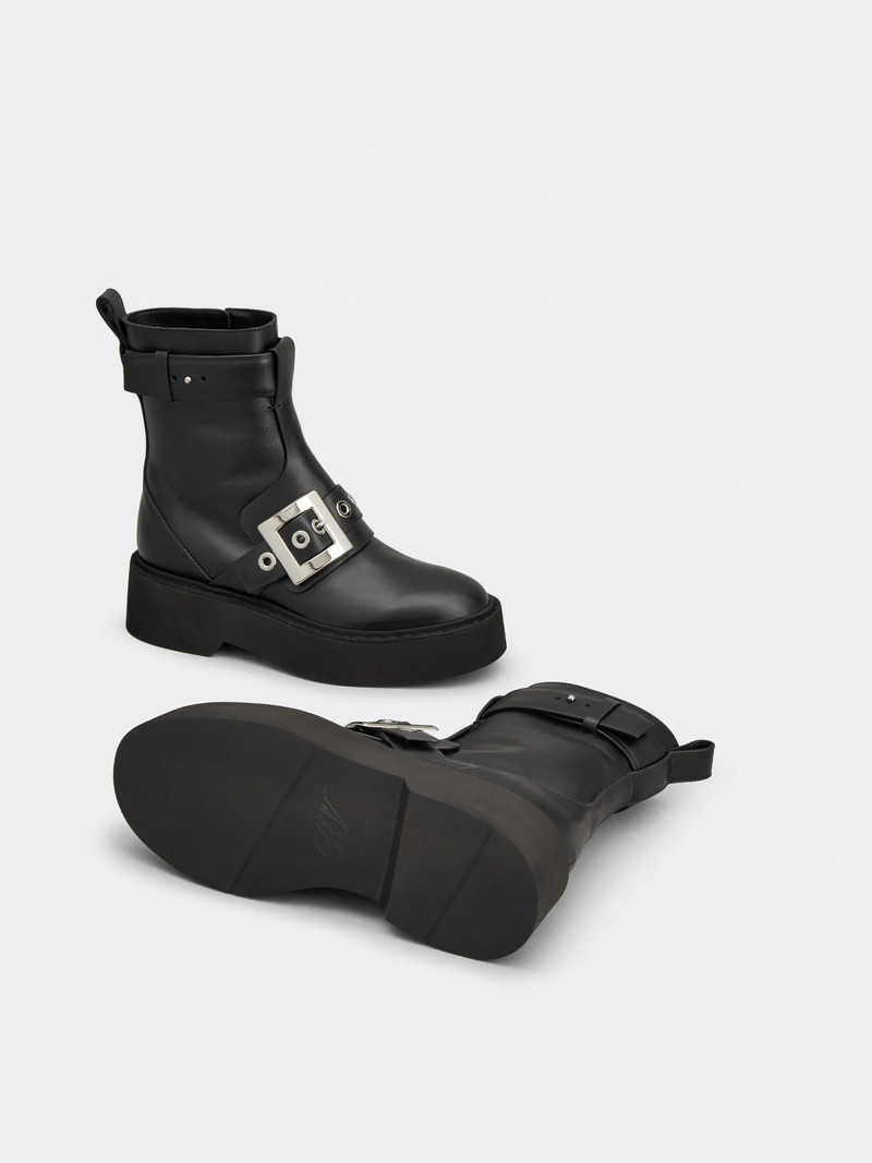 Viv' Rangers Biker Booties in leather 6