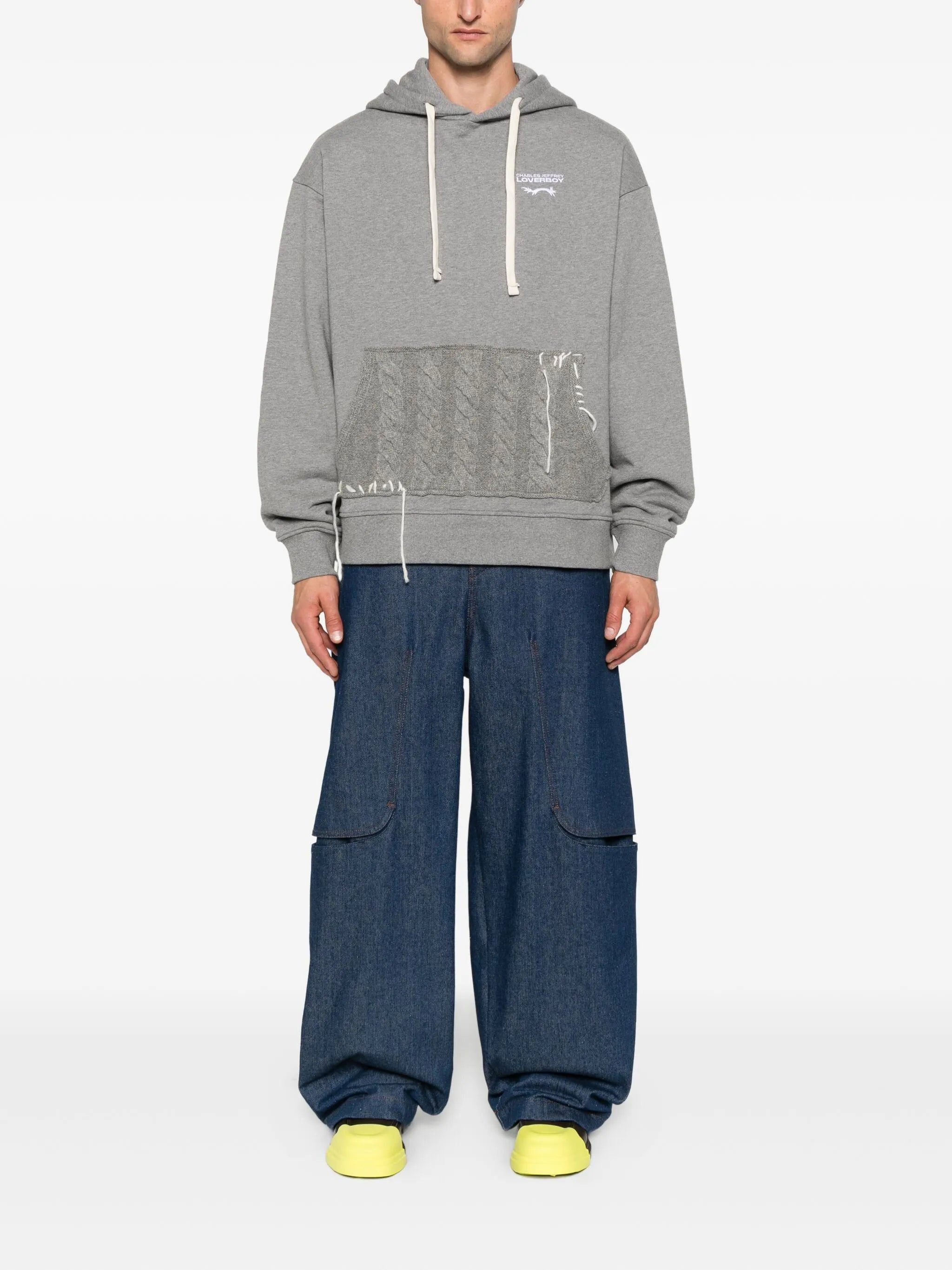 Charles Jeffrey Loverboy Cable-knit Pocket Hoodie - 5
