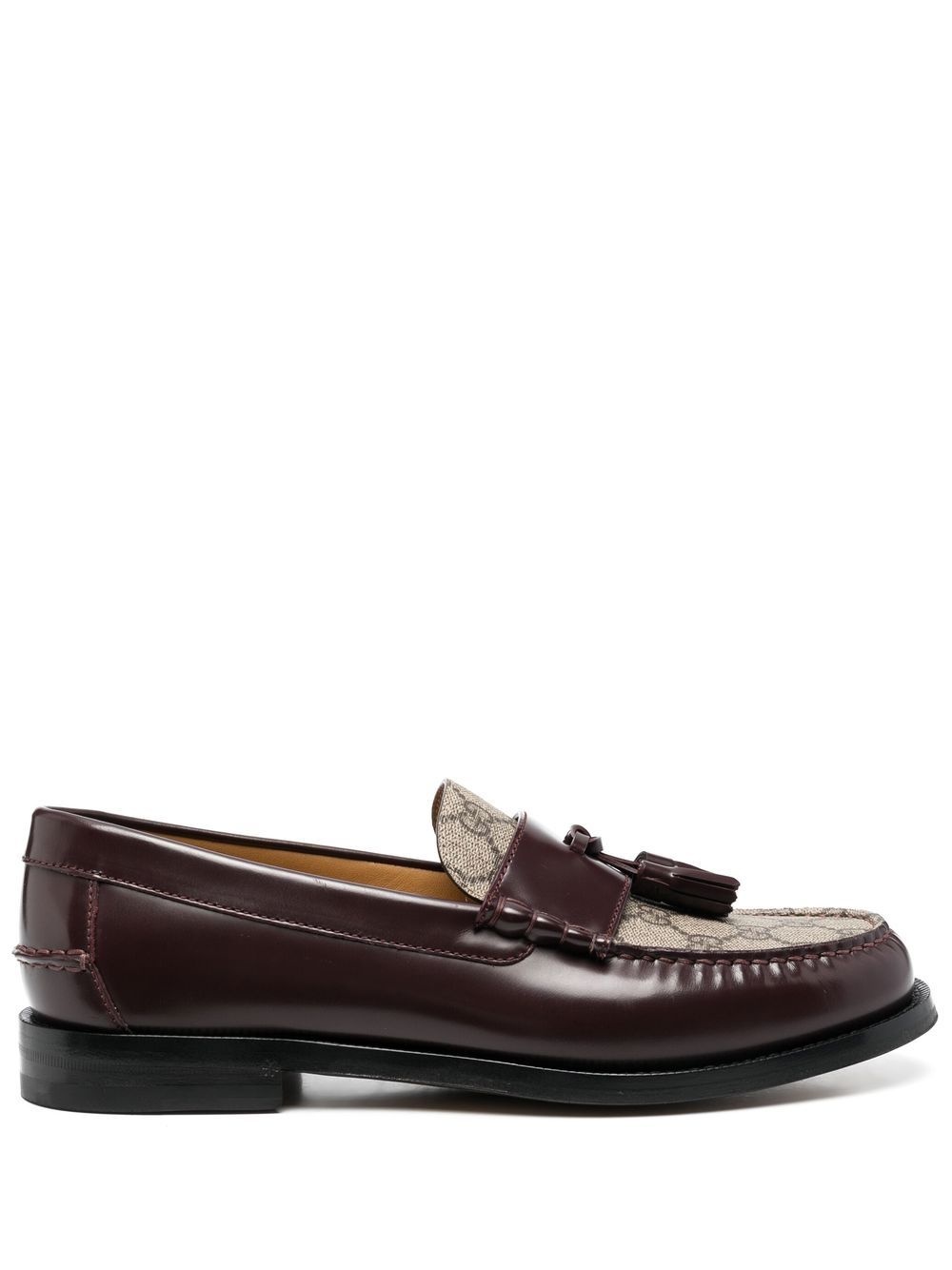 tassel-detail GG canvas loafers - 1