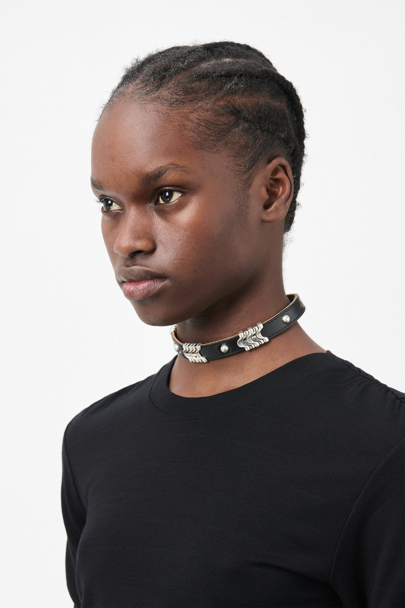 Wave Choker Black Chromexcel Leather 3