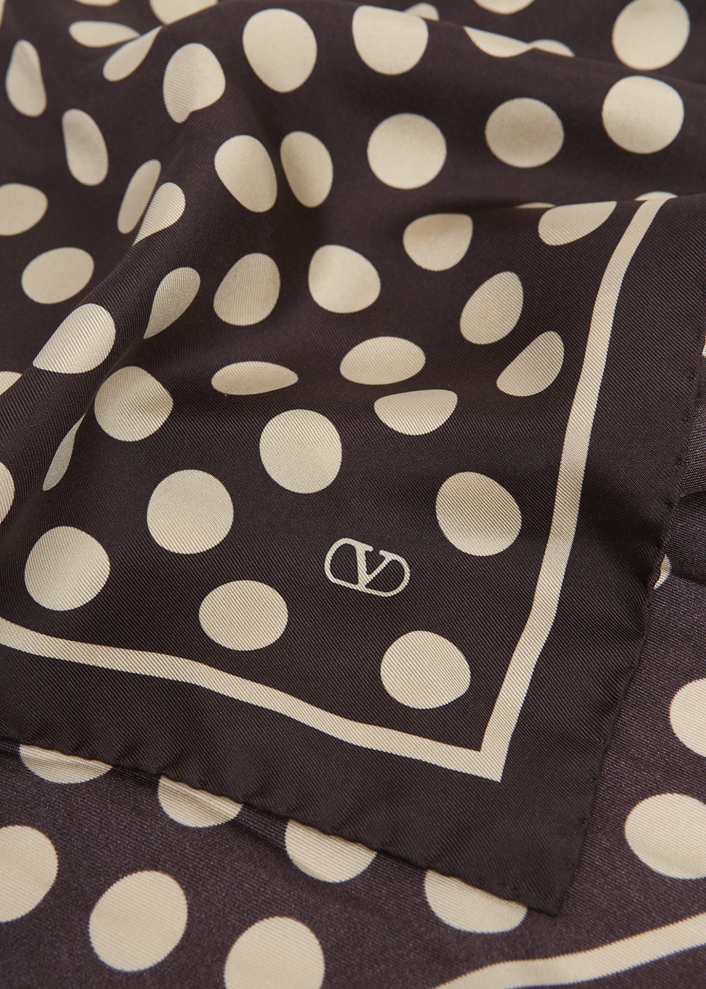 Men's Polka Dot Foulard Silk Pocket Square - 4