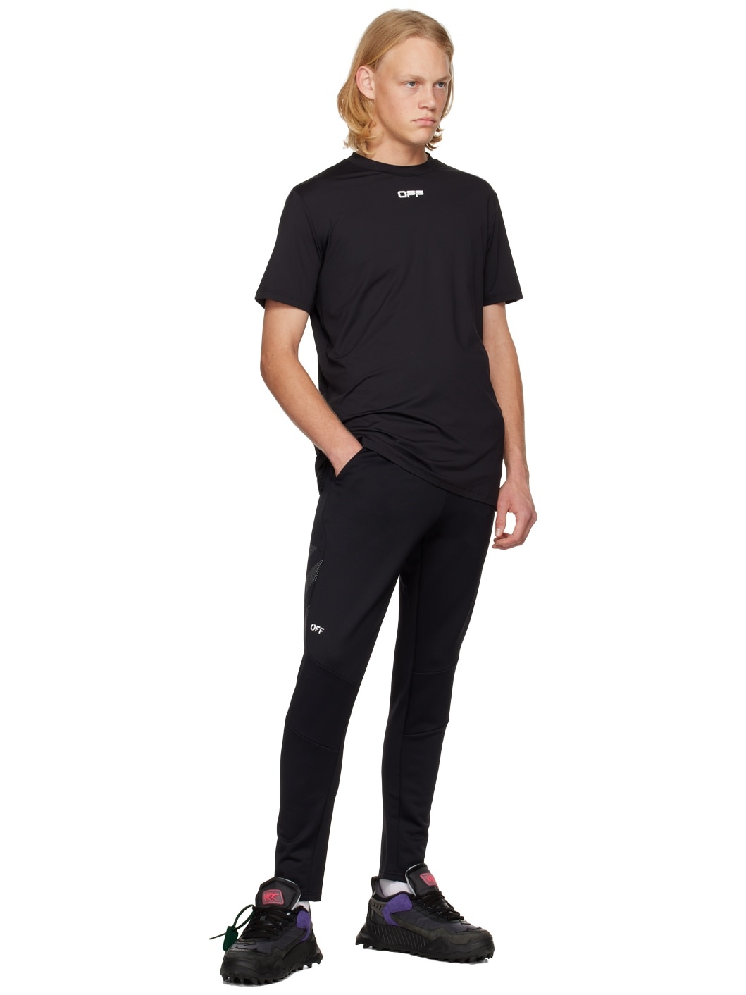 Black Printed Lounge Pants - 4
