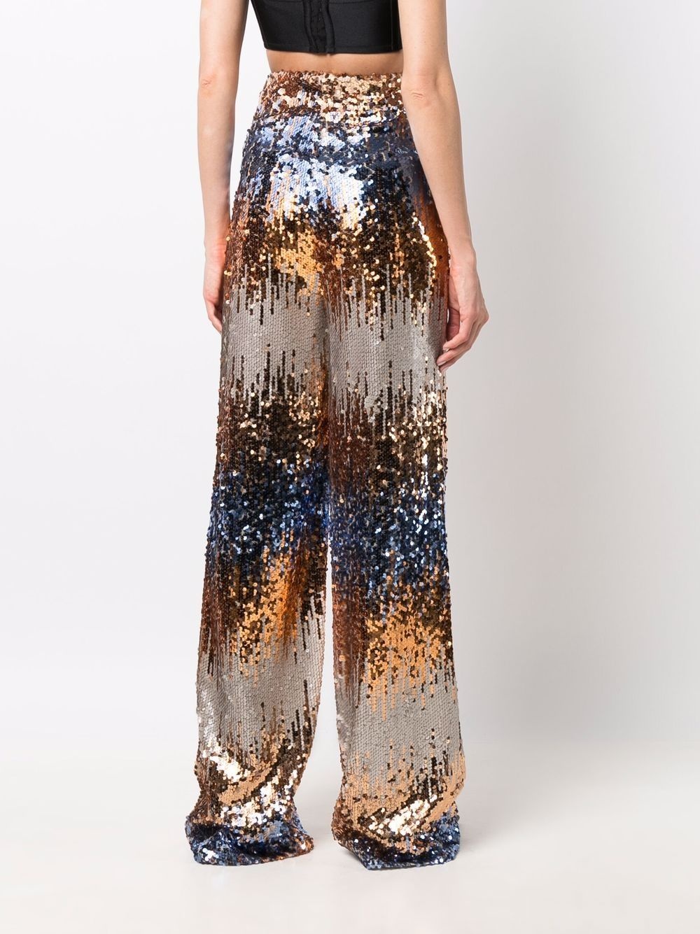 Gothic Plein sequin wide trousers - 4