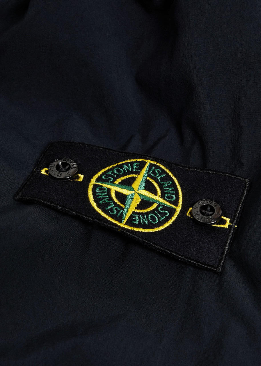 Stone Island Logo Hooded Shell Coat - 5