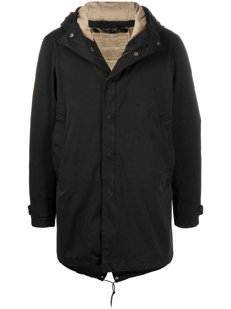 hooded padded coat - 1