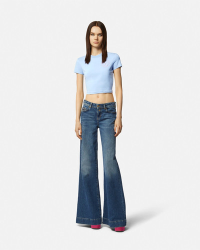 VERSACE JEANS COUTURE V-Emblem Cropped T-Shirt outlook