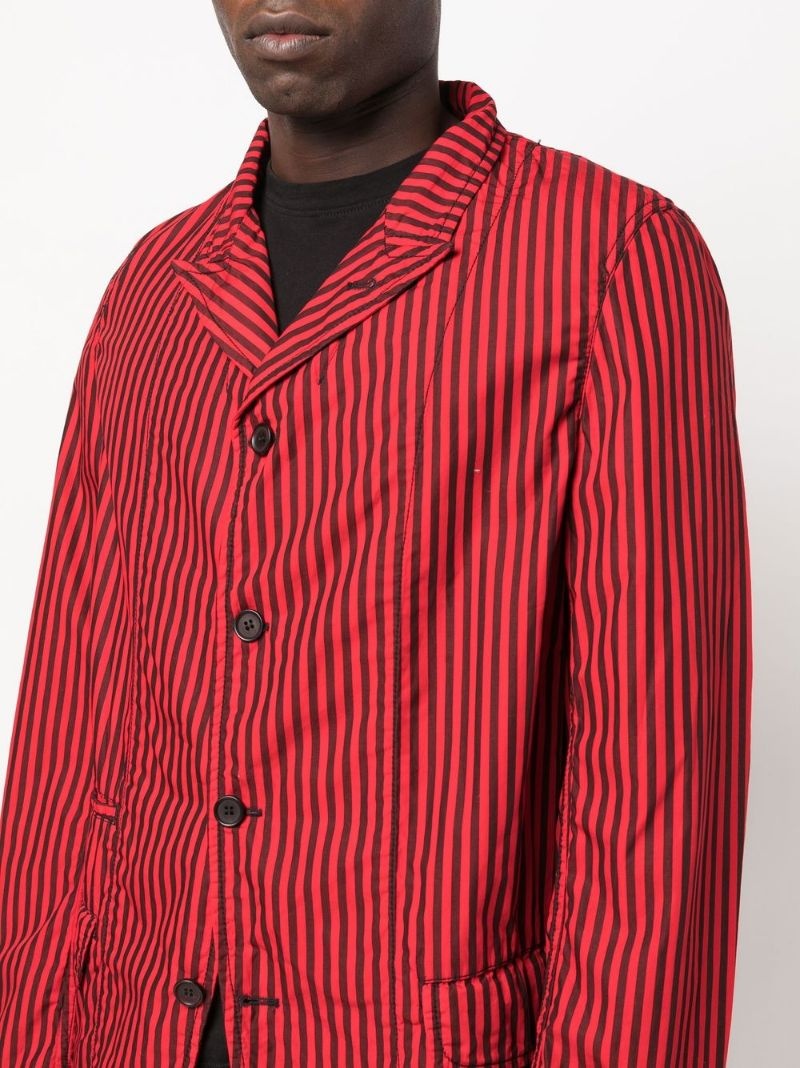 striped lightweight blazer - 6