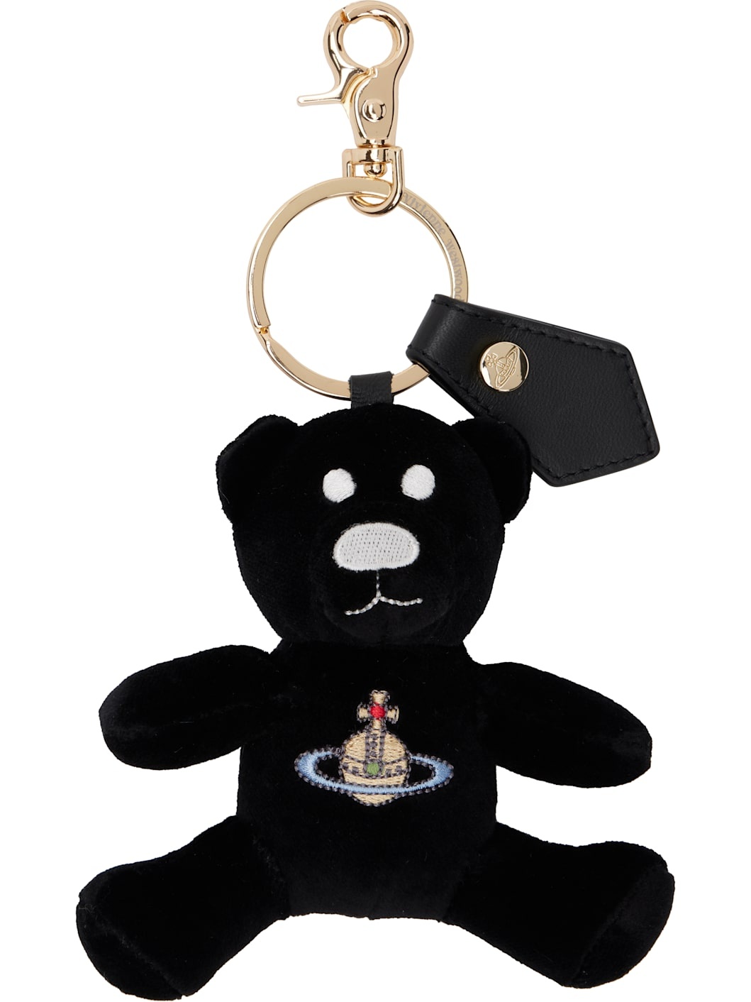 Black Teddy Bear Keychain - 1