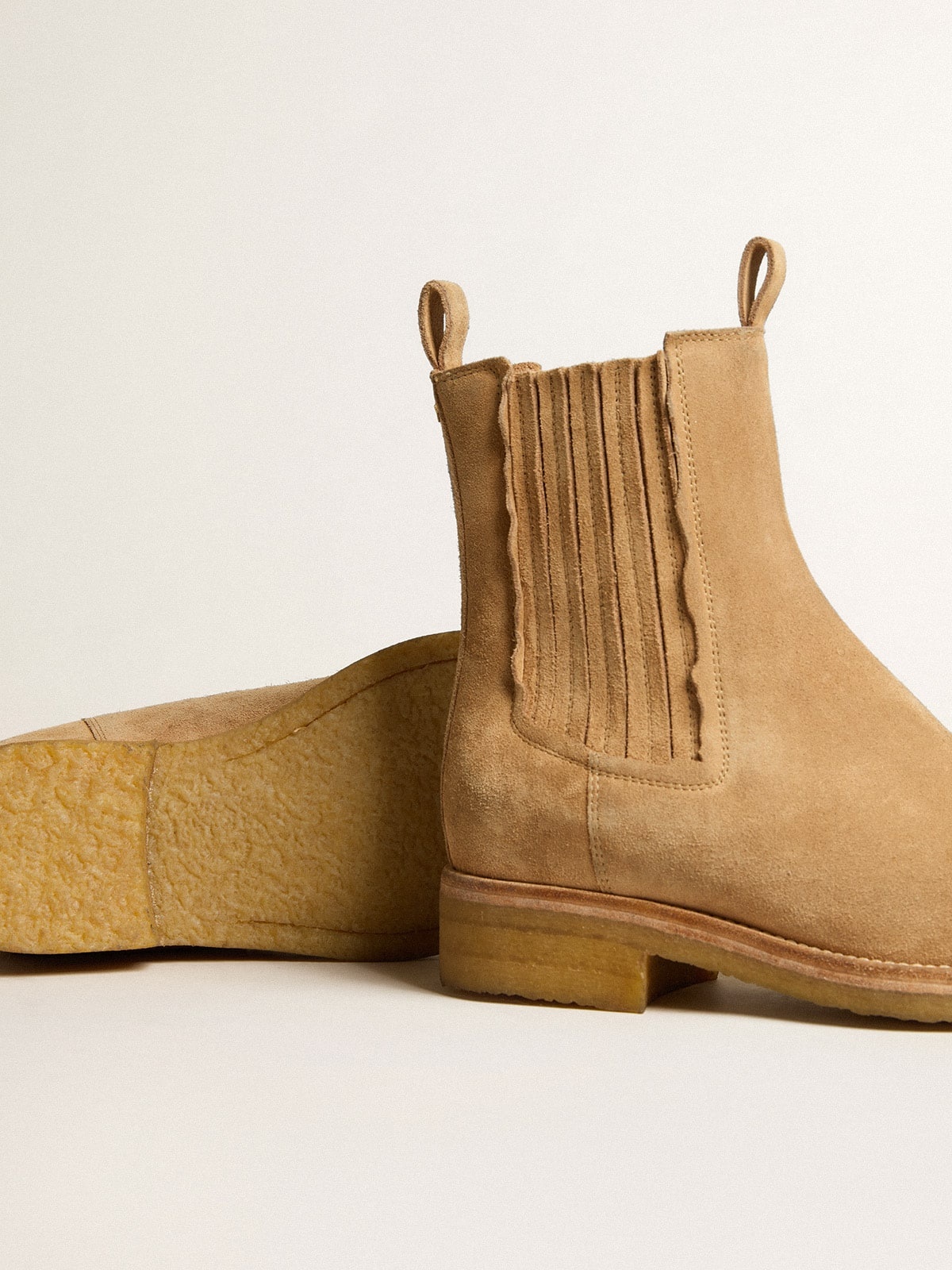 Chelsea boots in suede tobacco - 3