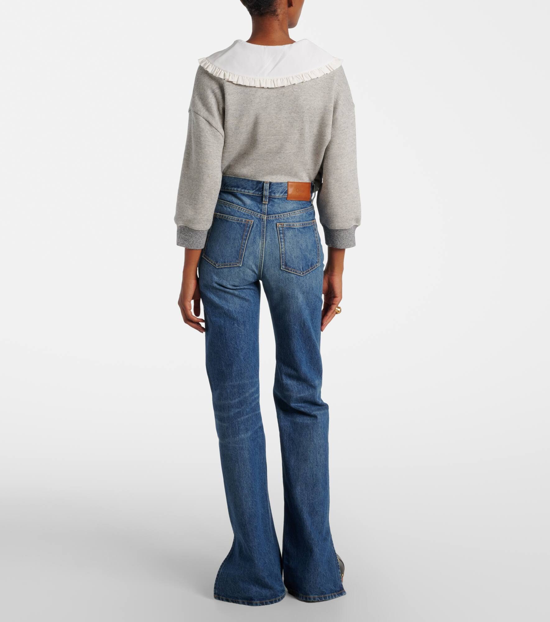 High-rise flared jeans - 3
