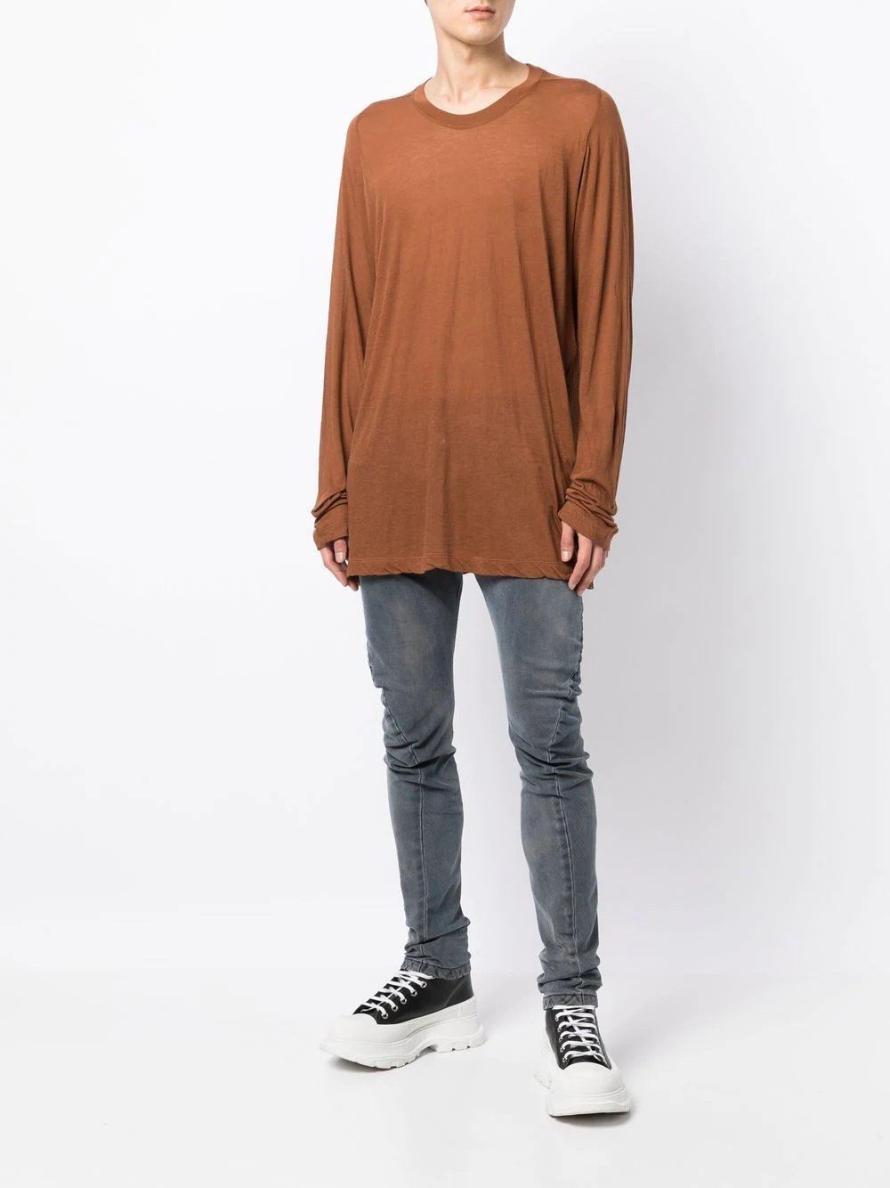 long-sleeve crew-neck T-shirt - 2