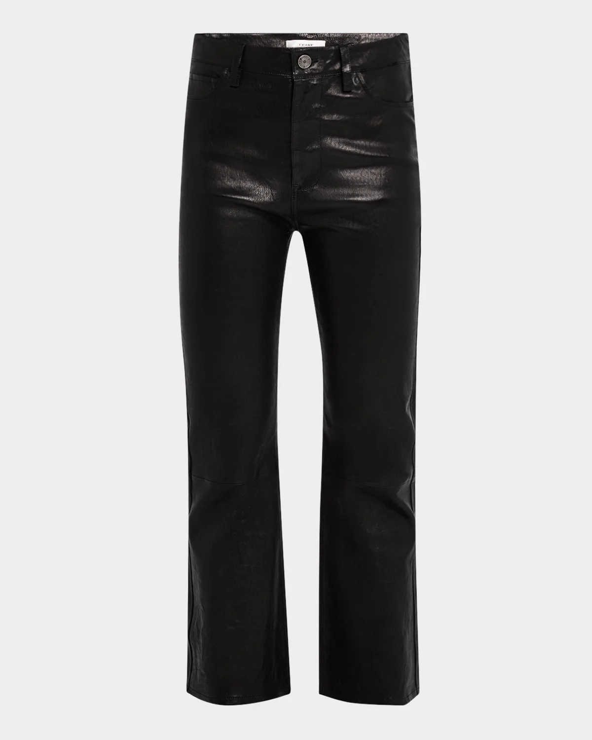 Le Crop Mini Boot Leather Pants - 1