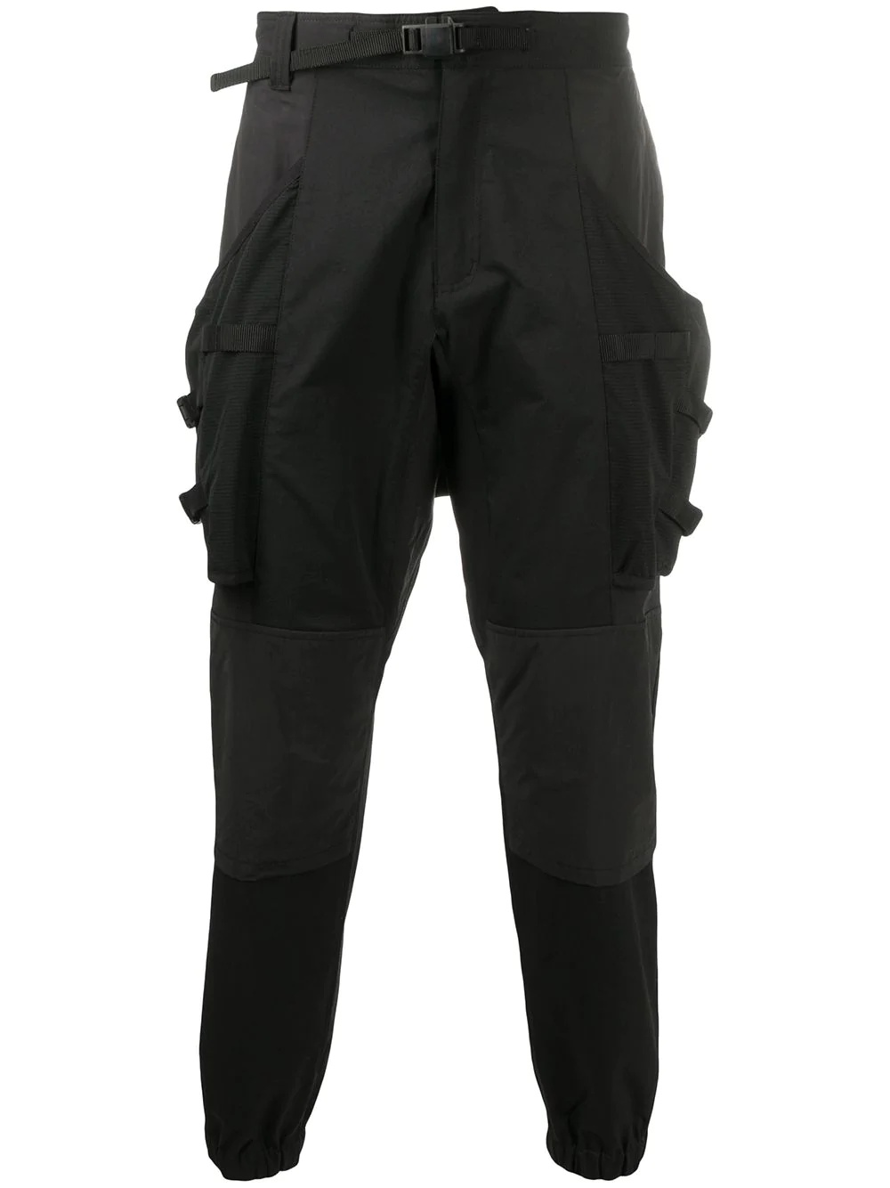 panelled tapered trousers - 1