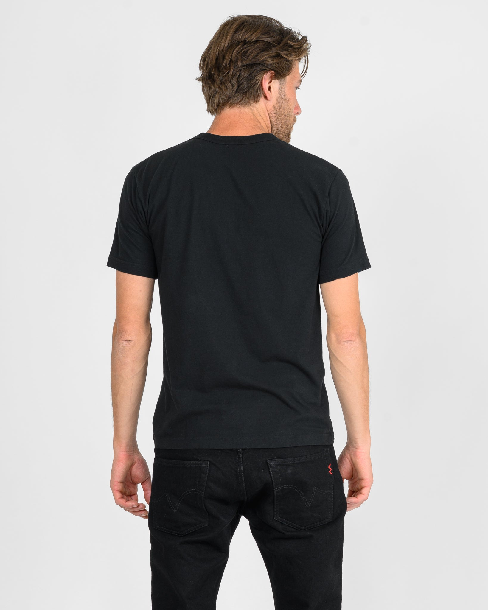 UTIL-BLK UTILITEES - 5.5oz Loopwheel Crew Neck T-Shirt - Black - 3