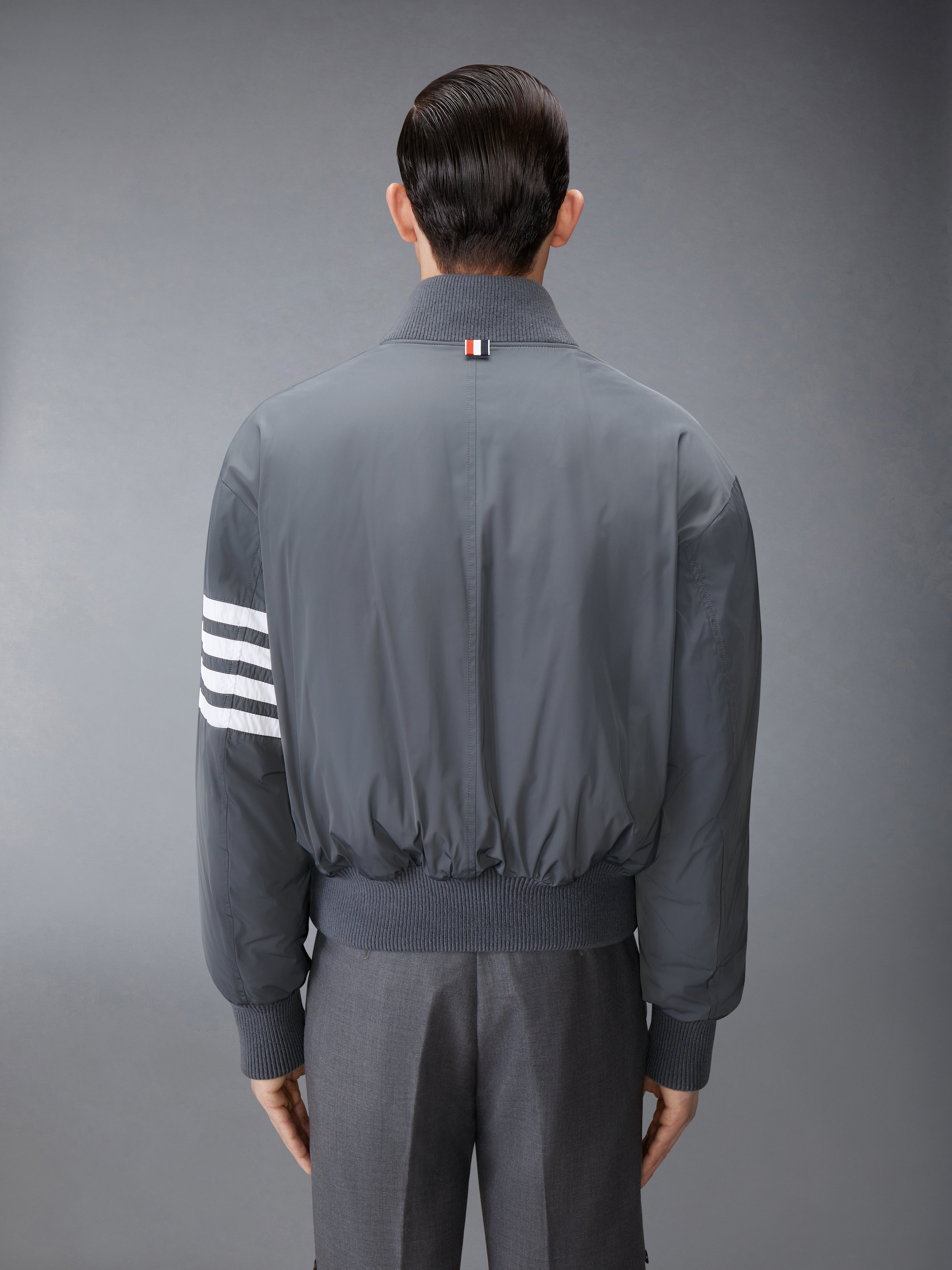 POLY TWILL 4-BAR OVERSIZED BLOUSON JACKET - 3