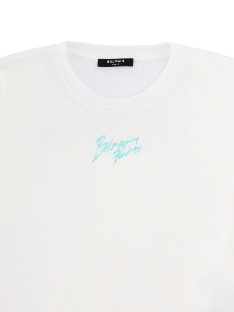 Balmain rolled-sleeve T-shirt outlook