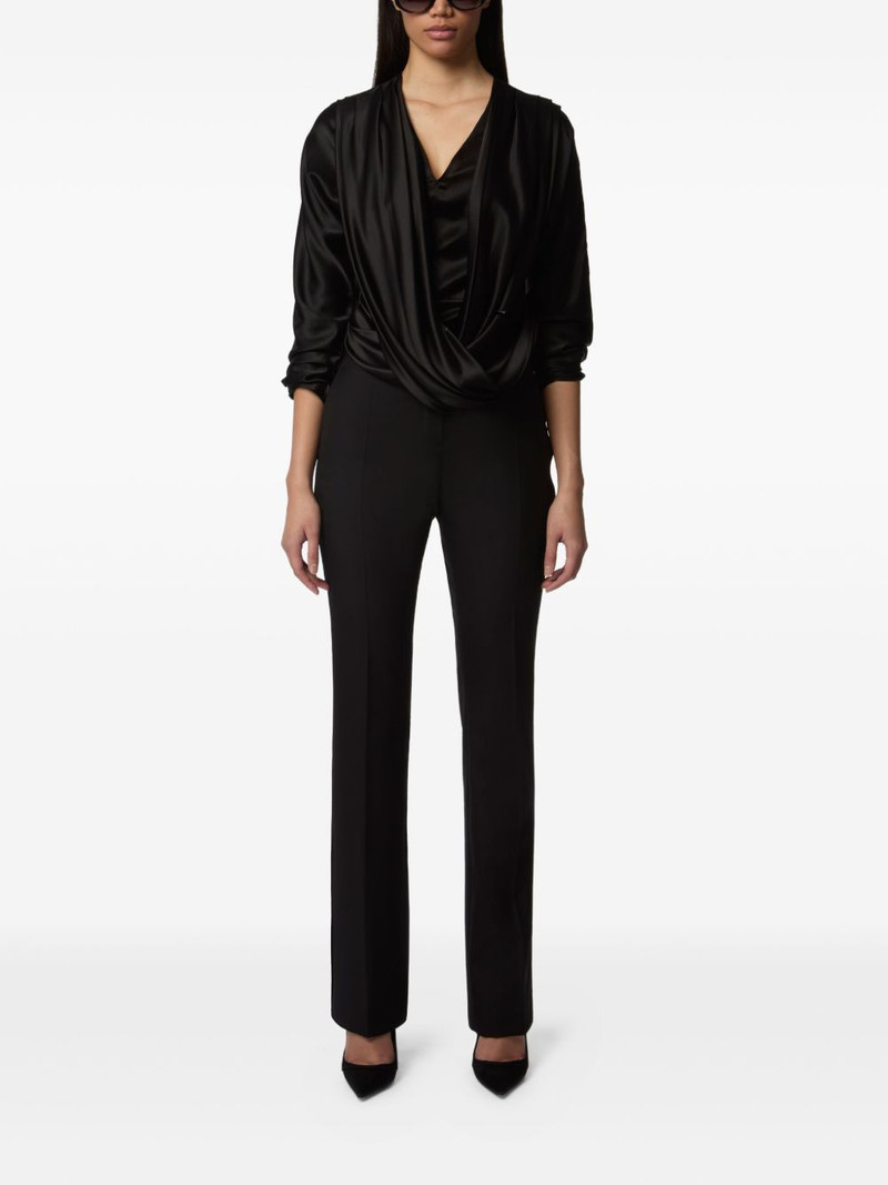 NINA RICCI draped V-neck top outlook