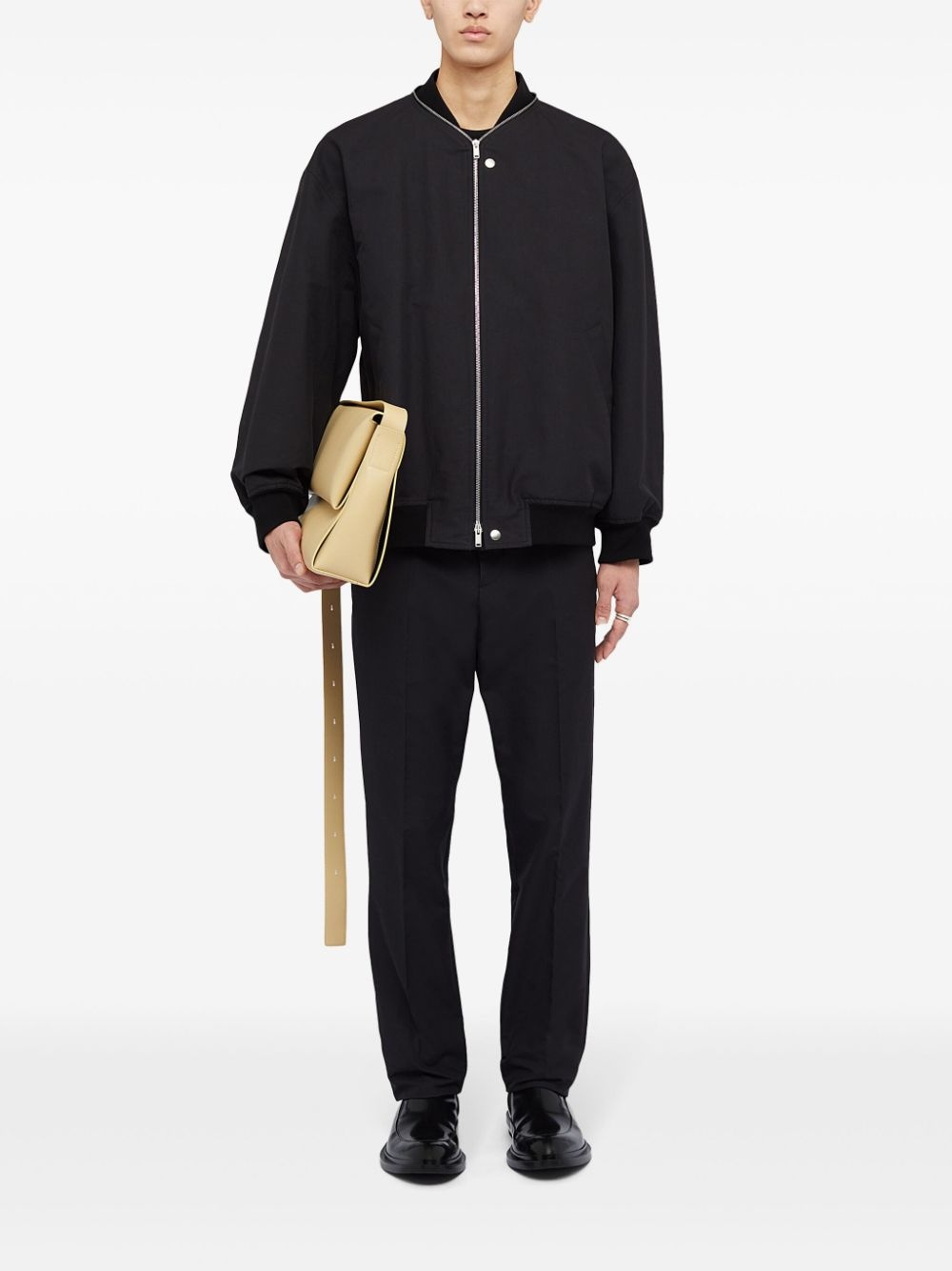zipped bomber jacket - 2