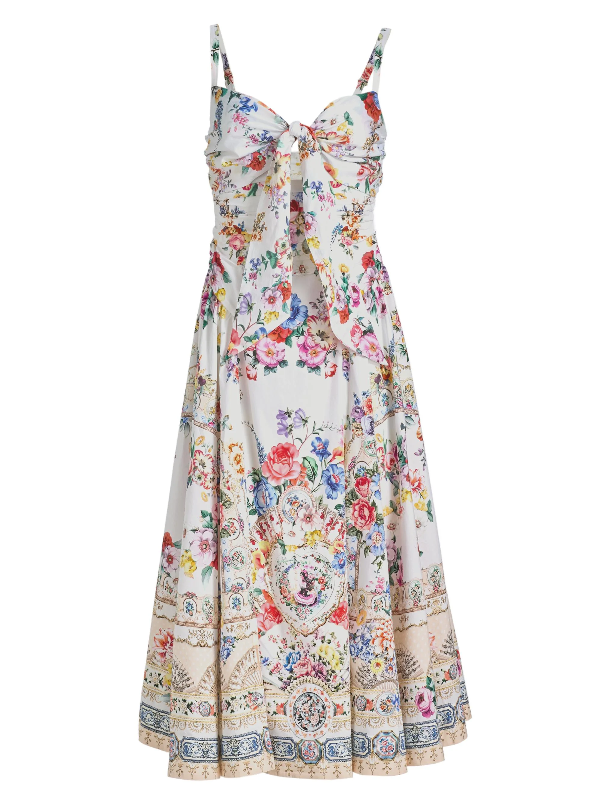 Women's I Left My Heart In Granada Printed Ballerina Midi-Dress - I Left My Heart In Granada - 1