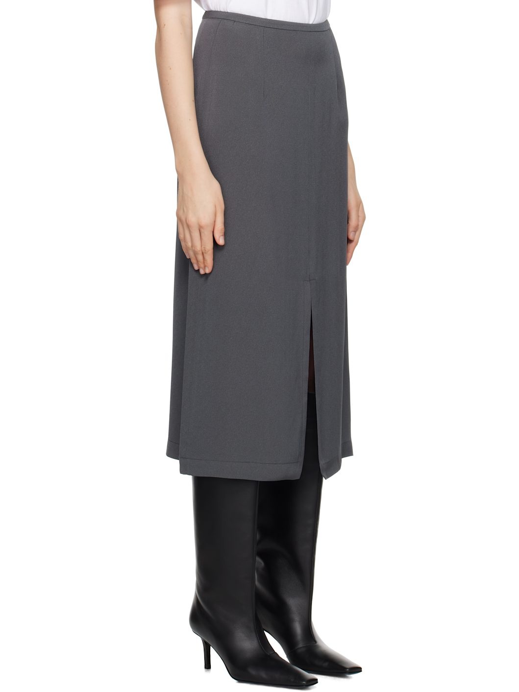 Gray Judy Midi Skirt - 2