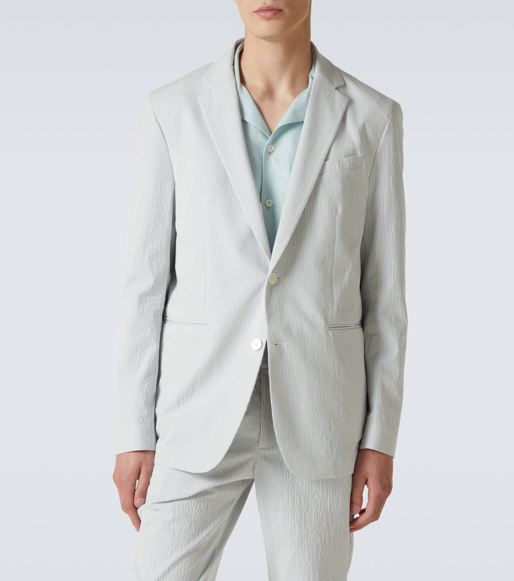 Garret cotton-blend seersucker blazer - 3