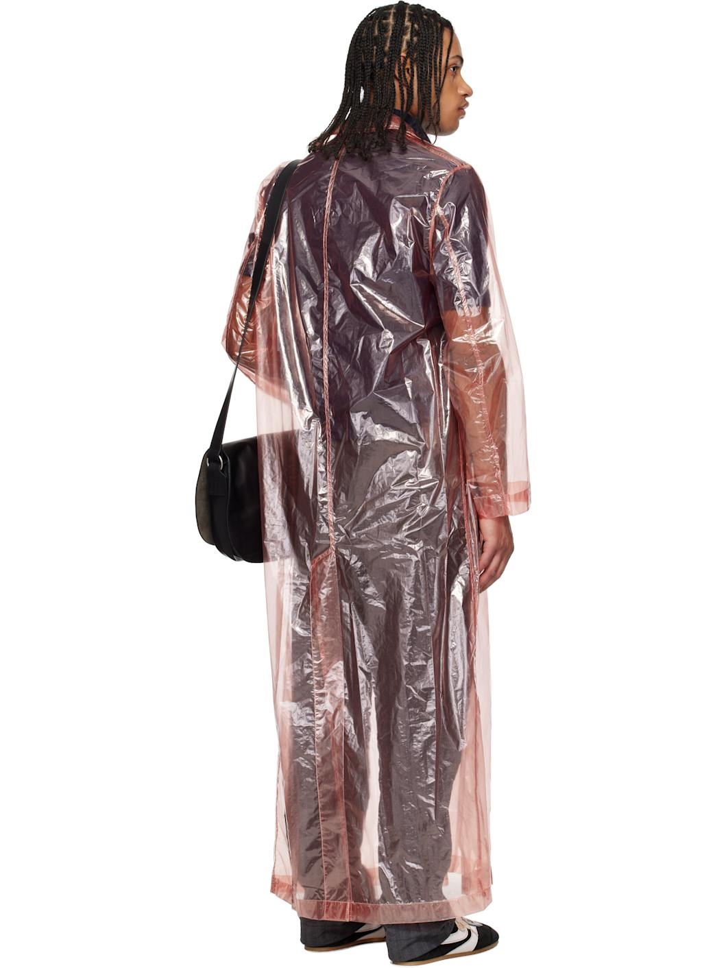 Pink Loose Fit Mac Coat - 3
