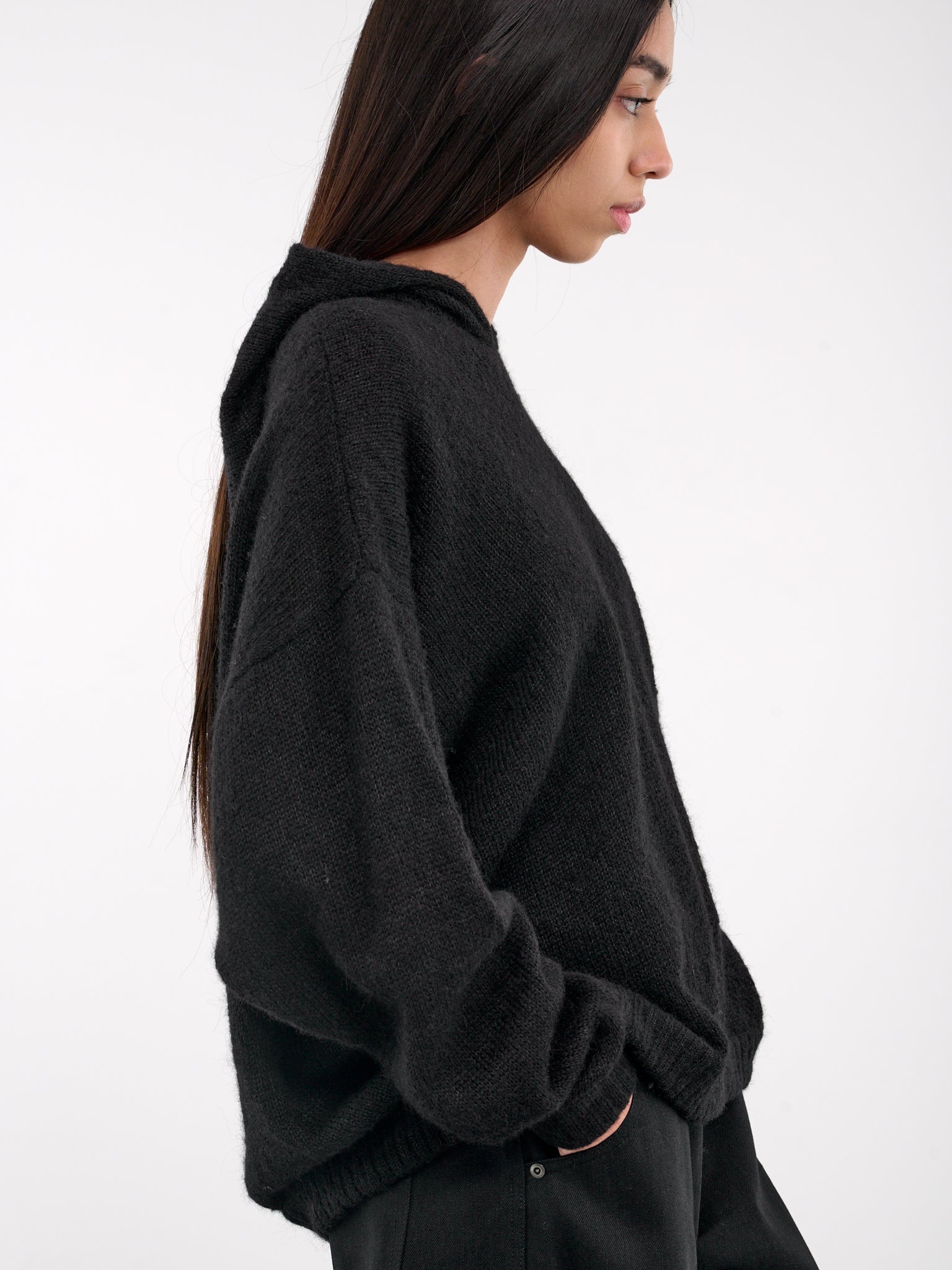 Hand-Knit Oversized Hoodie - 4