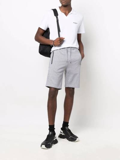 Balmain drawstring cotton track shorts outlook