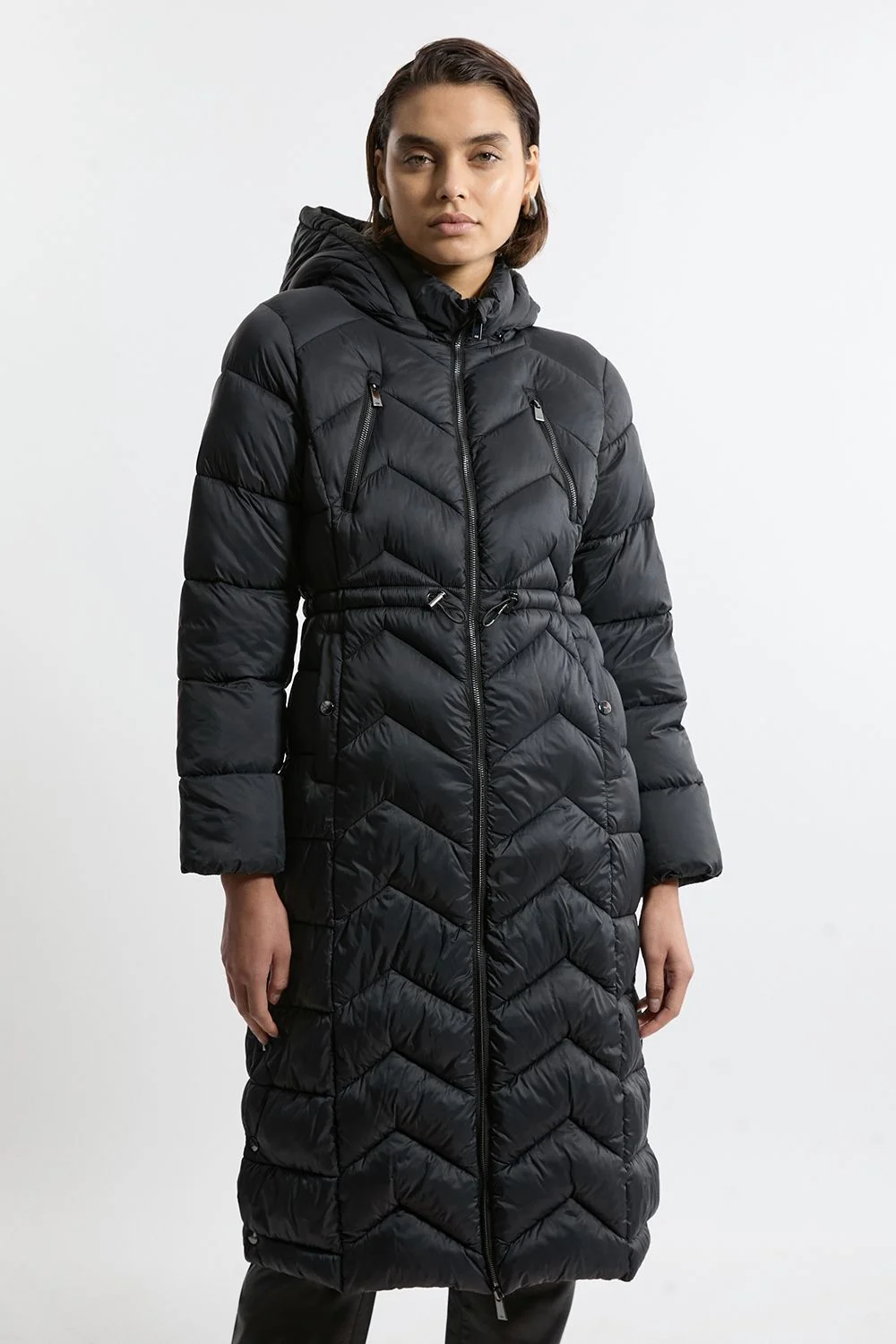Lightweight Knee Length Packable Coat - 1