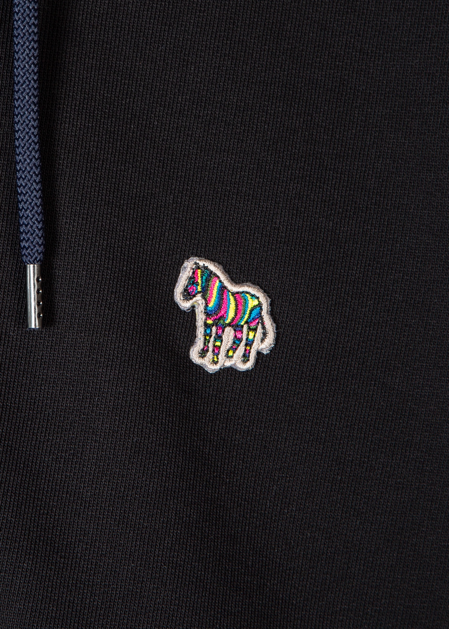 Zip-Front Zebra Logo Hoodie - 3