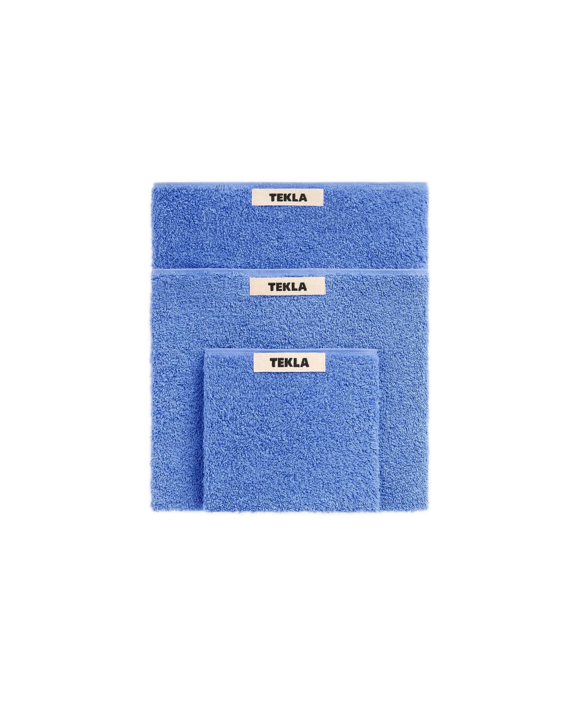 Tekla Terry Washcloth Clear Blue - 1