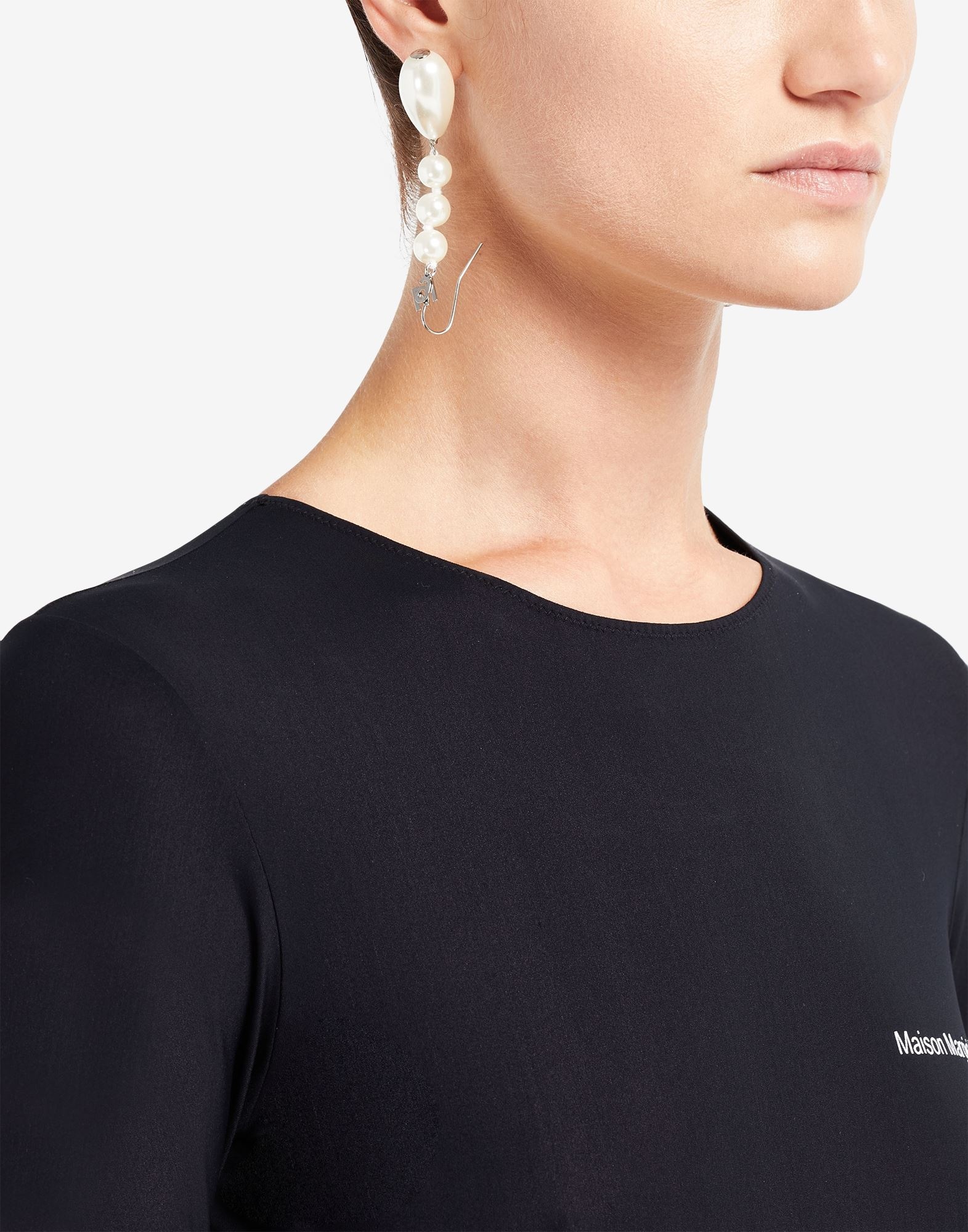 Faux pearl earrings - 4