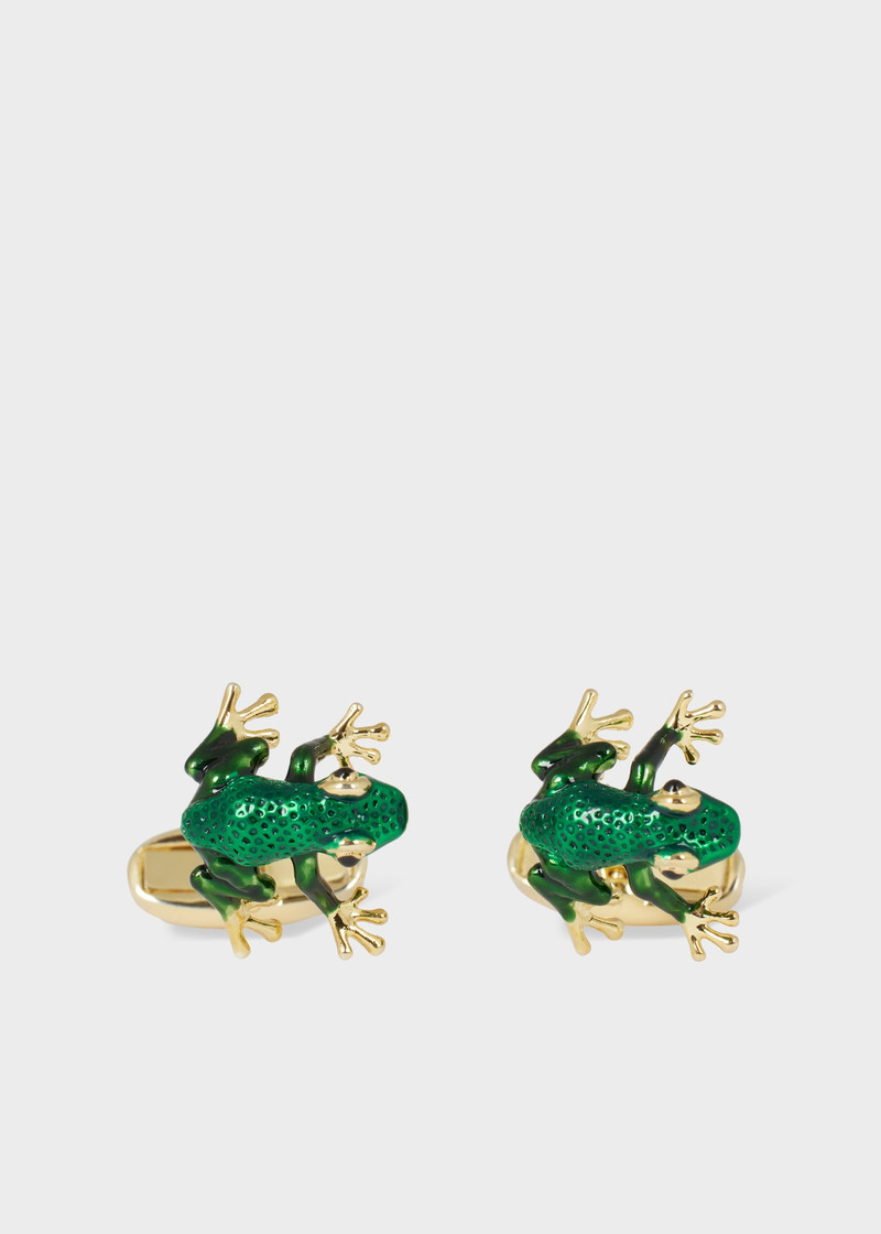 Green Frog Cufflinks 1