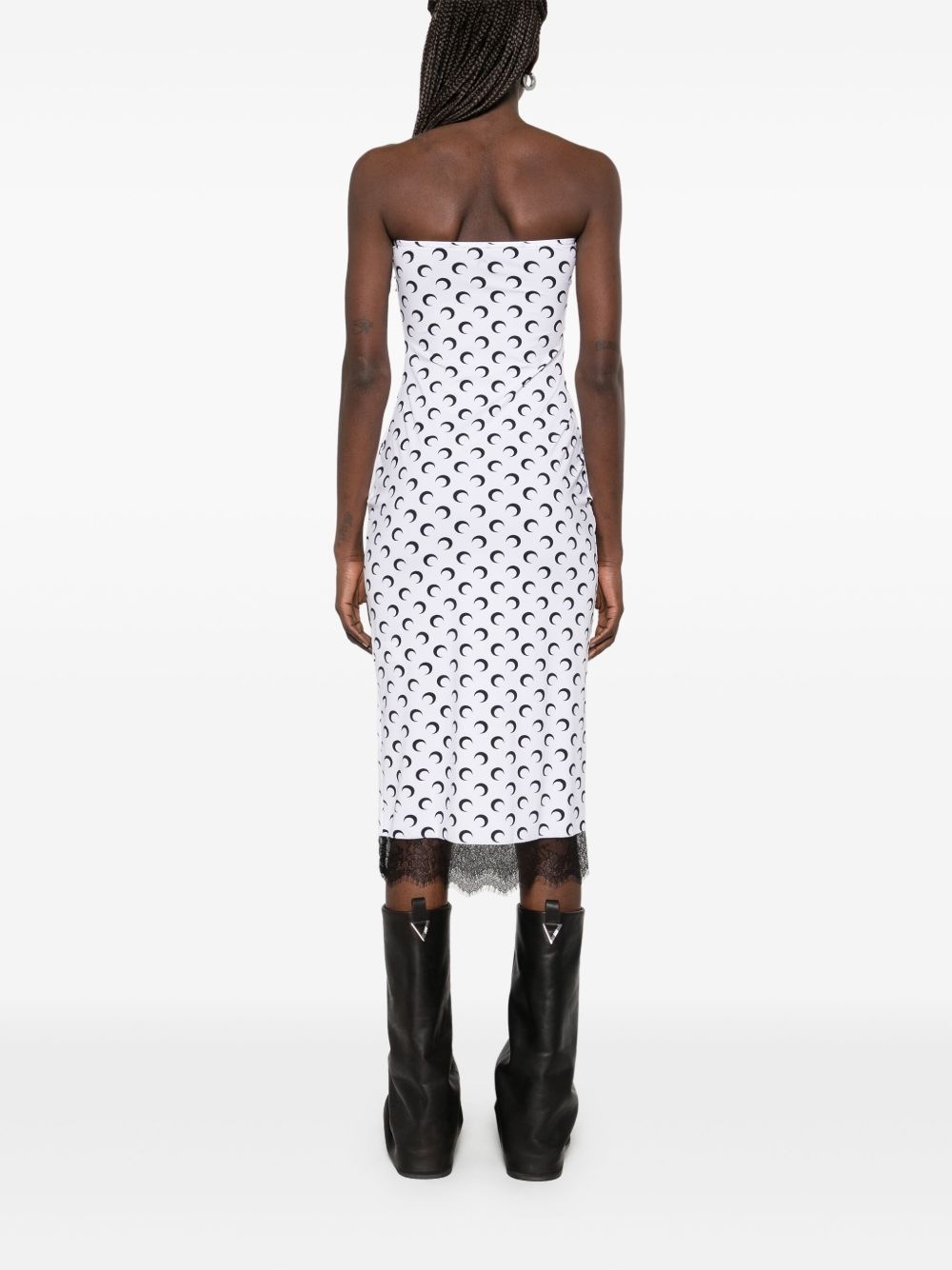 Crescent Moon bustier midi dress - 4