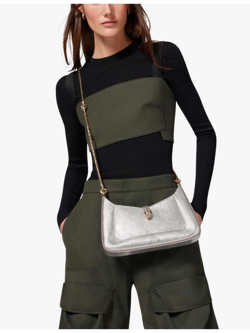 BVLGARI Serpenti Baia small leather shoulder bag outlook