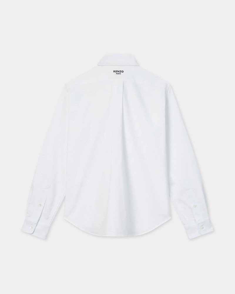KENZO 'KENZO Pop' embroidered fitted shirt in oxford cotton outlook