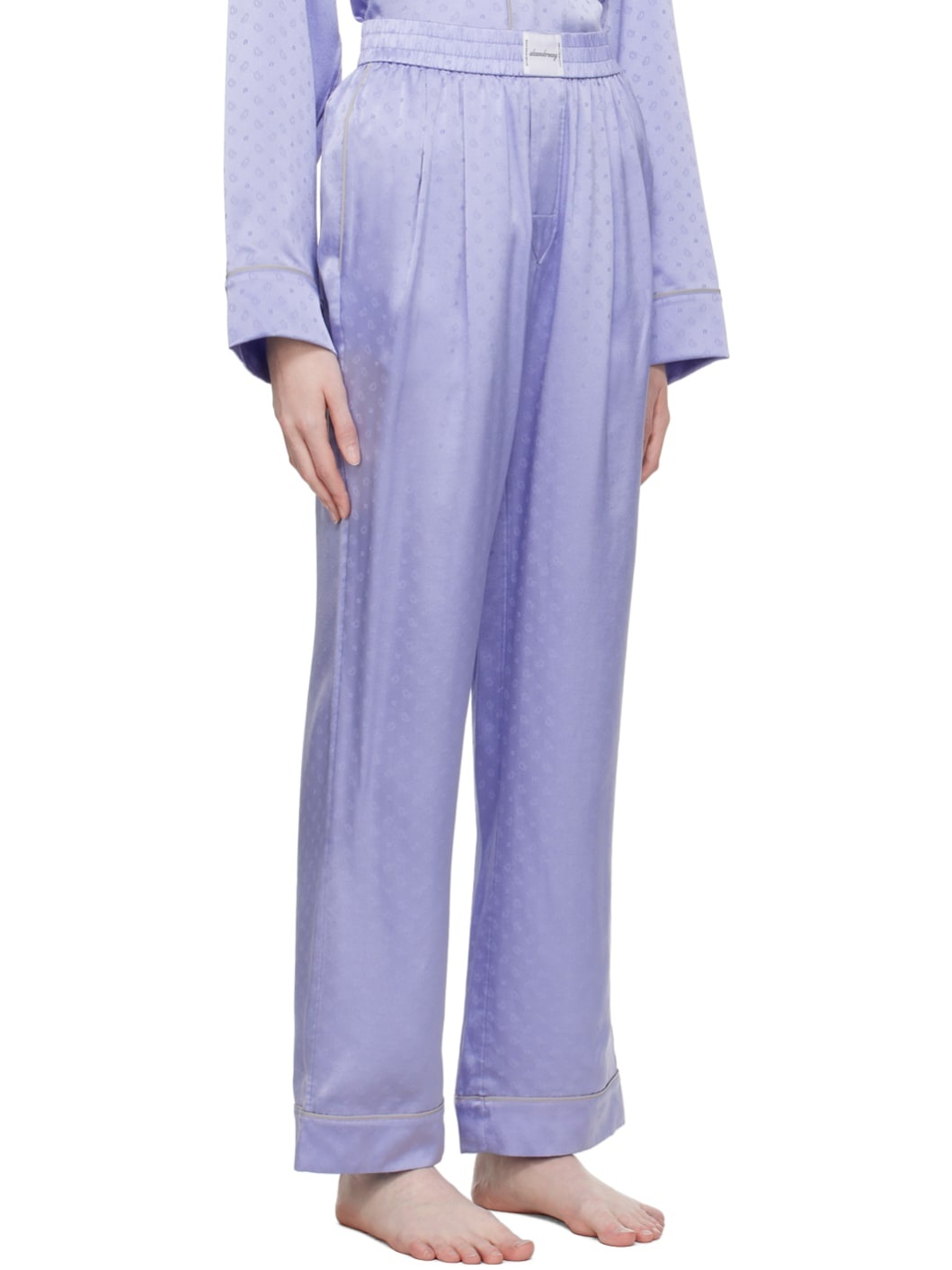 Blue Pleated Pyjama Pants - 2