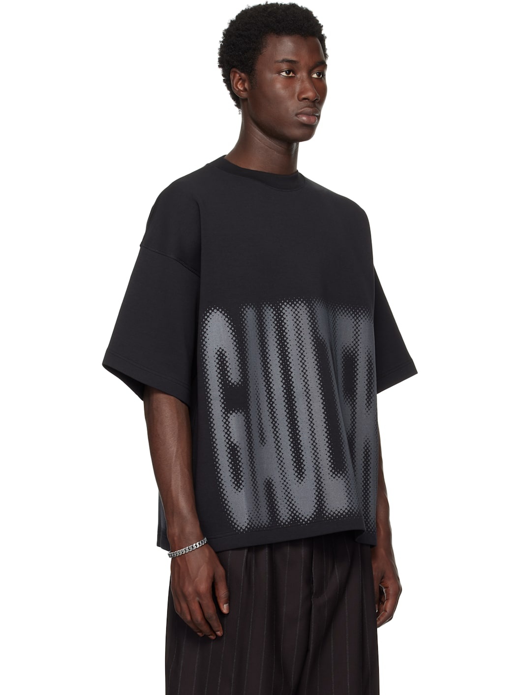 Black 'The Gaultier' Boxy T-shirt - 2