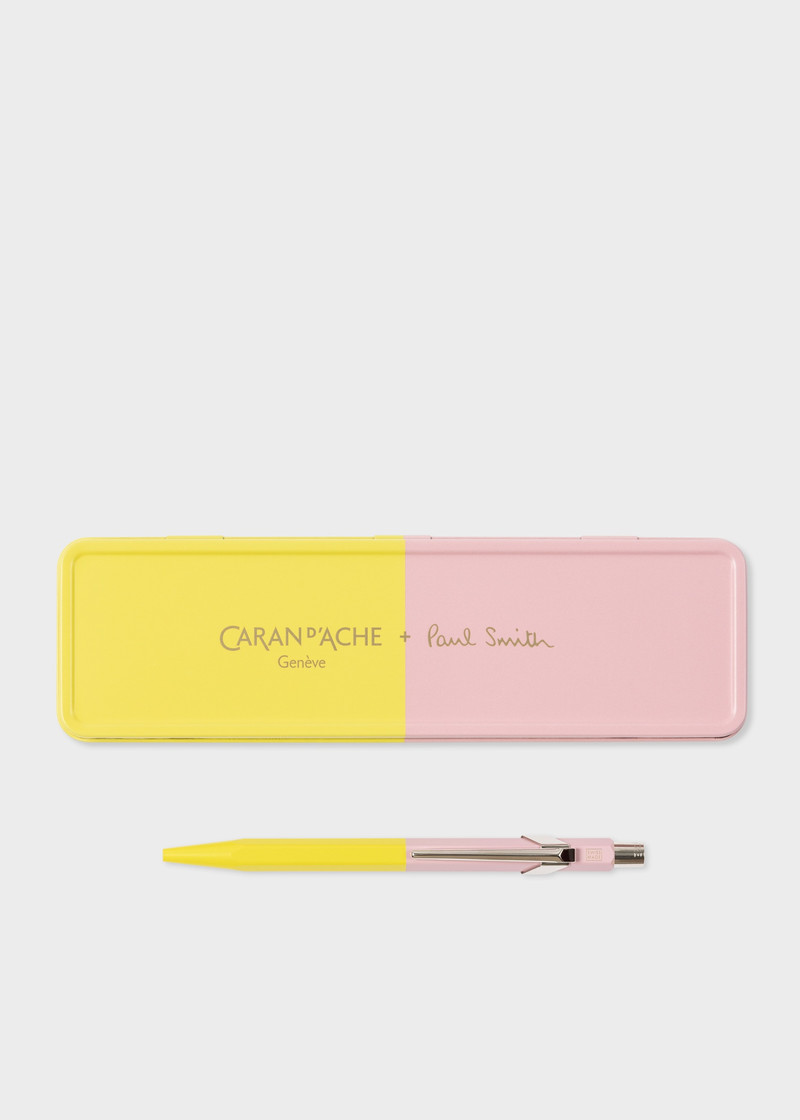 Caran d'Ache + Paul Smith - 849 Yellow & Pink Ballpoint Pen 1