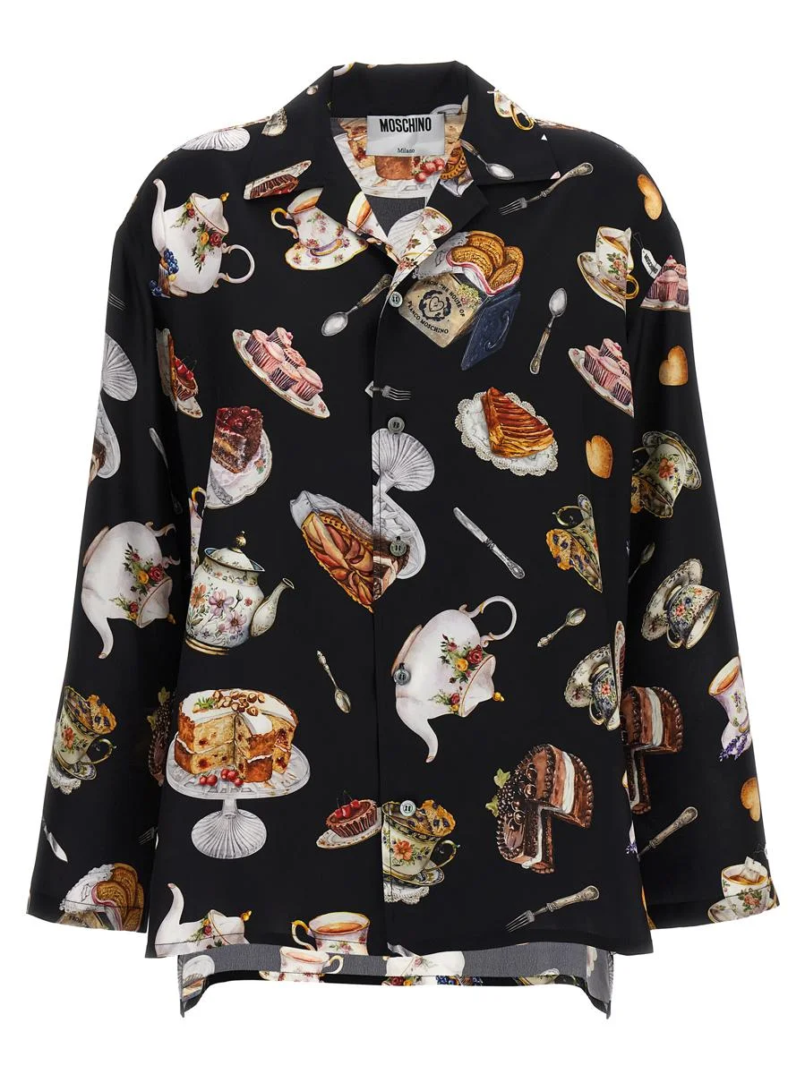 Moschino 'Tea Time' Print Shirt - 1