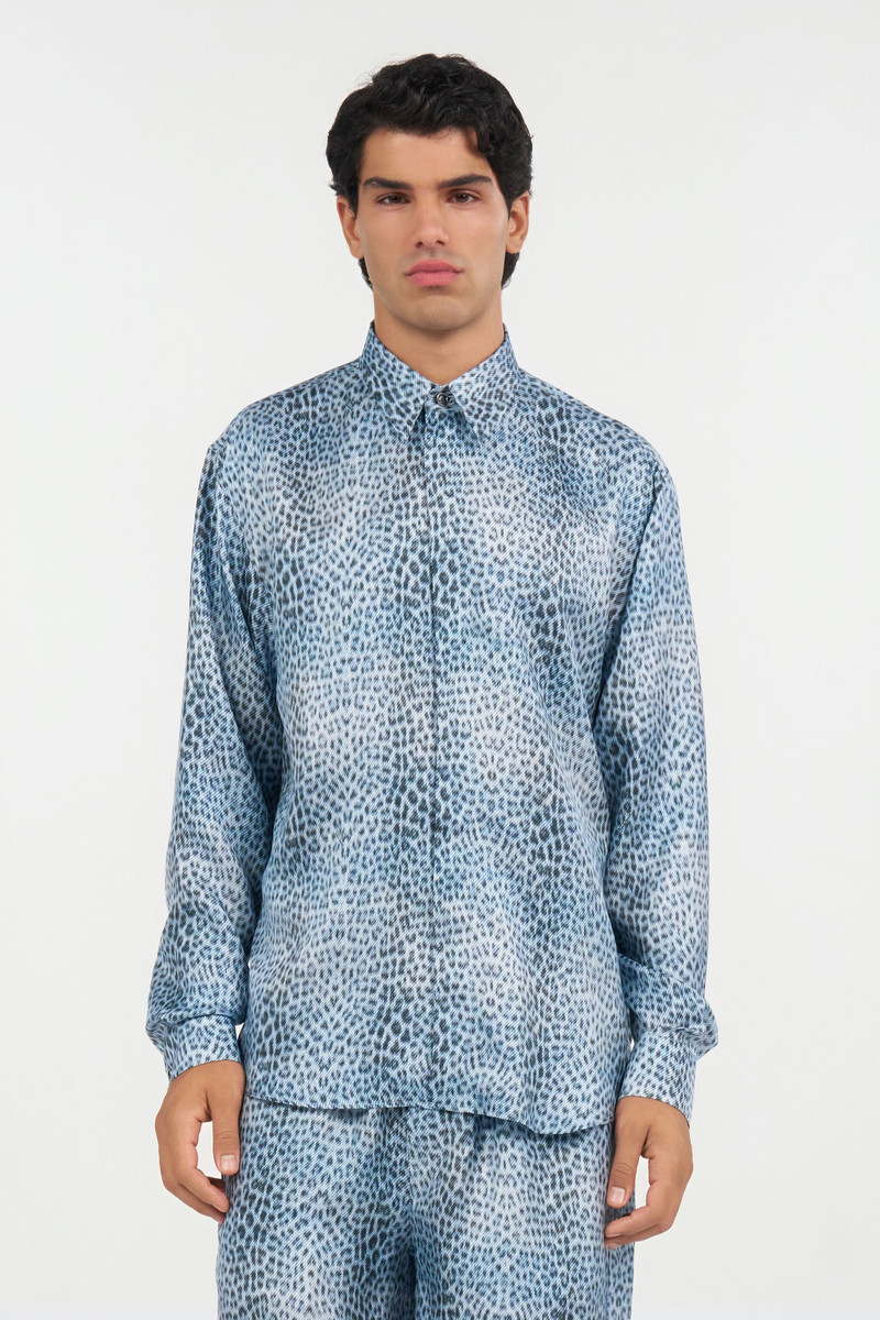 Silk Shirt with Baby Jaguar Print 3