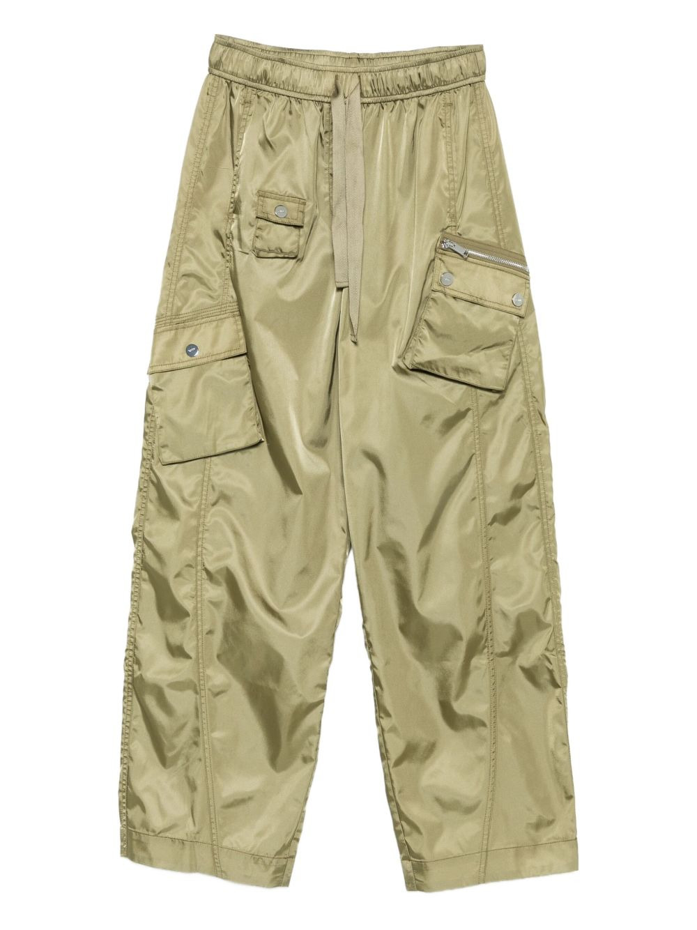 Ganni Women Nylon Oversize Trousers - 1