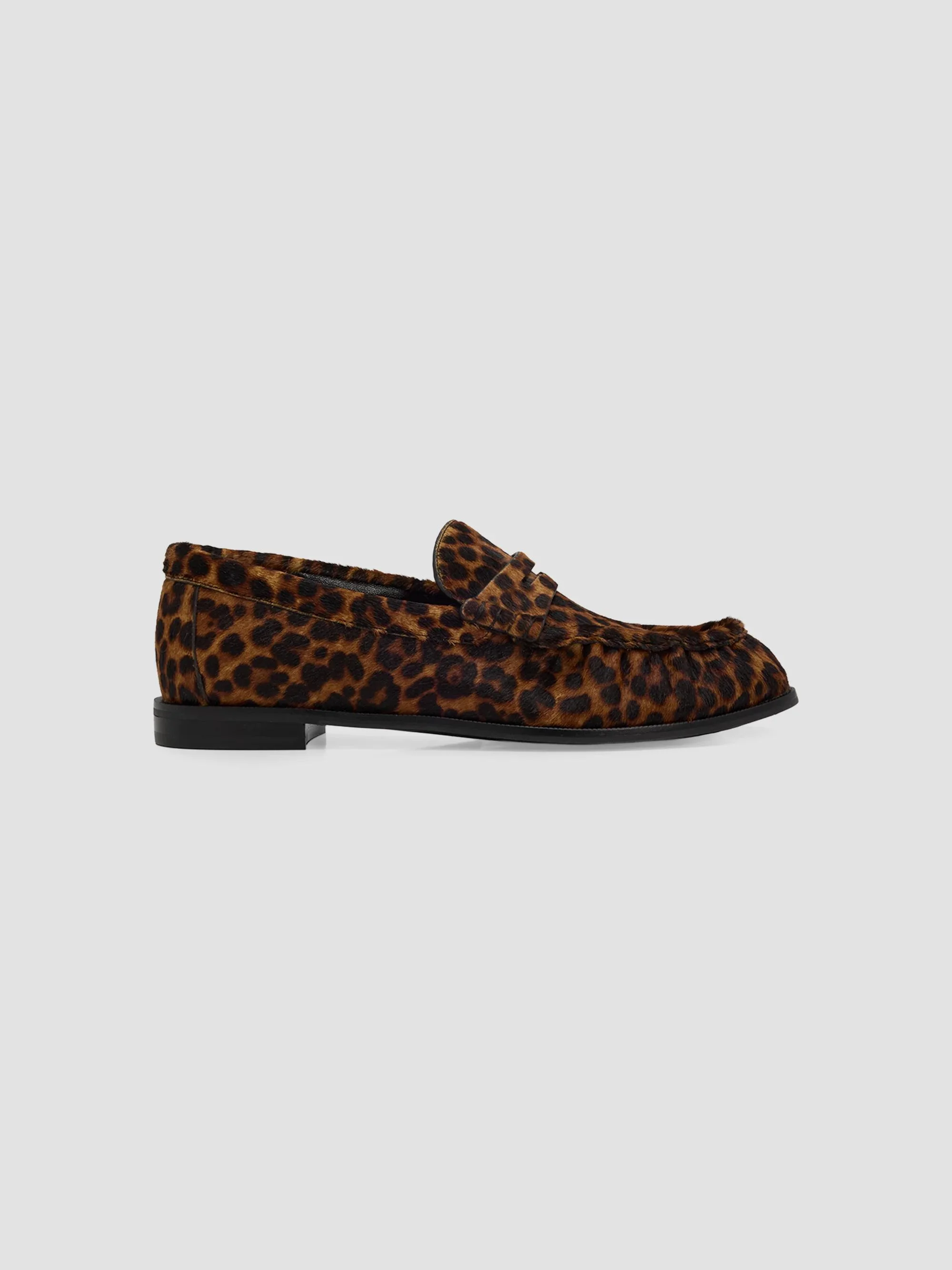 Women's Lexi Leopard-Print Calf-Hair Loafers - Leopard Hair Calf - 1