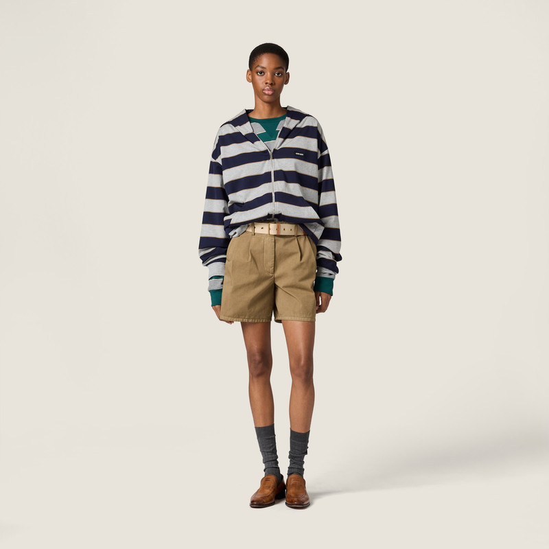 Miu Miu Old gabardine Bermudas outlook